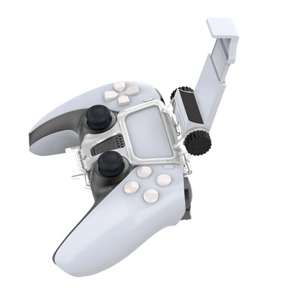 PS5 Gamepad Controller Phone Mount Holder: Clamp Clip Stand for Playstation 5 Accessories - Phone Gaming Support