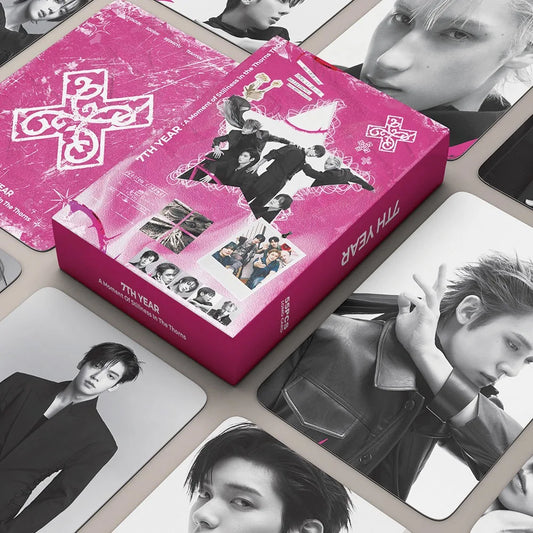 55PCS Kpop Boy Group Lomo Cards - "7TH YEAR" Album Photo Cards Fan Gift Collection