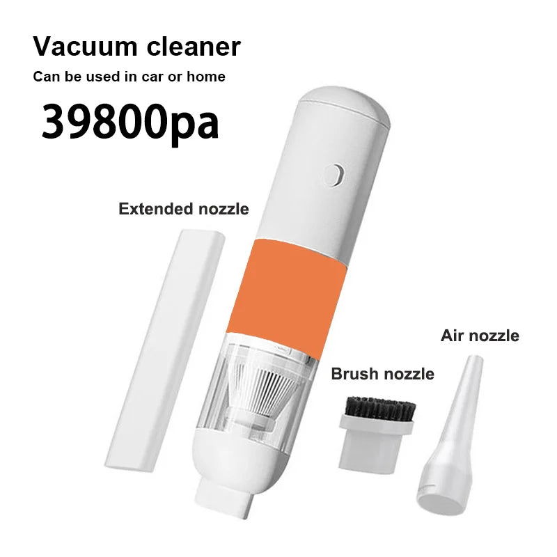 3-in-1 Wireless Car Vacuum Cleaner – Portable Mini Handheld Dust Catcher for Auto Interior Cleaning