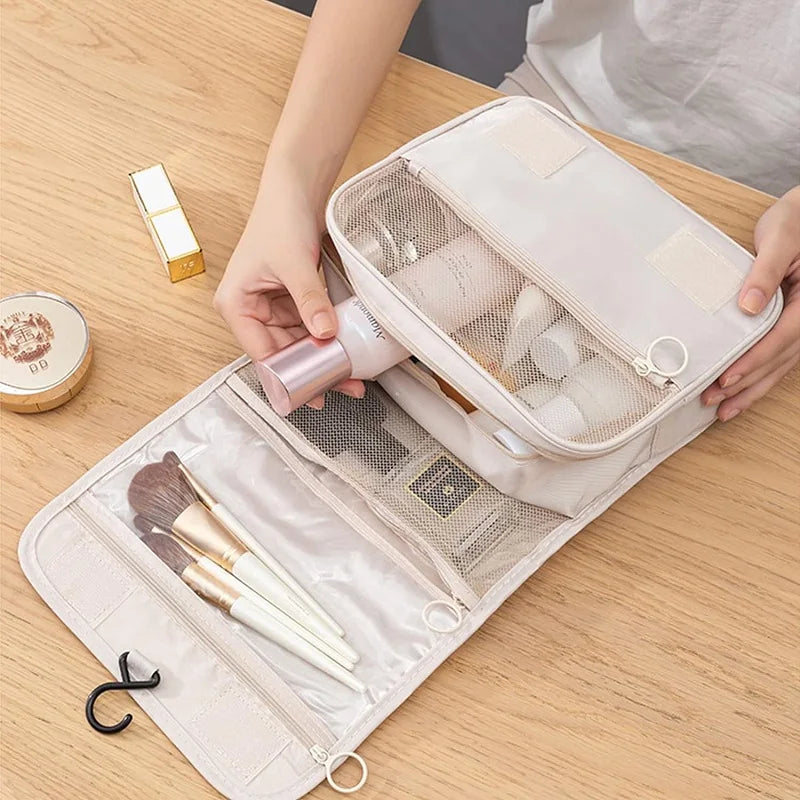 Waterproof Travel Makeup Bag – Large Capacity Toiletry Organizer & Beauty Storage Pouch