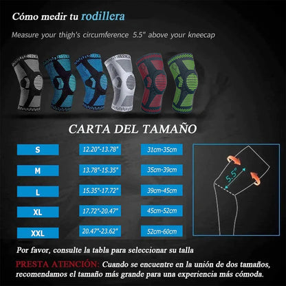 1 Piece Knee Brace Strap - Patella Medial Support - Silicone Compression Protection for Strong Meniscus - Sport Knee Pads for Running and Basketball
