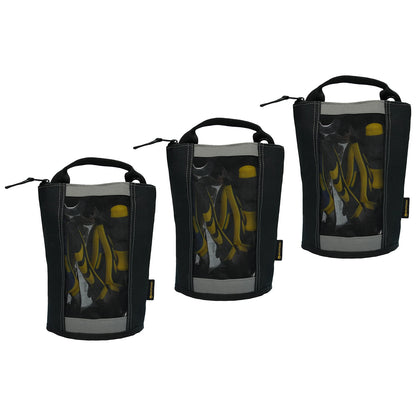 MELOTOUGH Canvas Tool Pouch | 2-Pack Zipper Bags with Mesh Window & Hanging Grommets