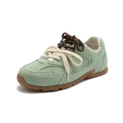 AIYUQI Women’s Sneakers 2025 — Non-Slip Leather Running & Training Shoes, Flat Large-Size Sports Shoes