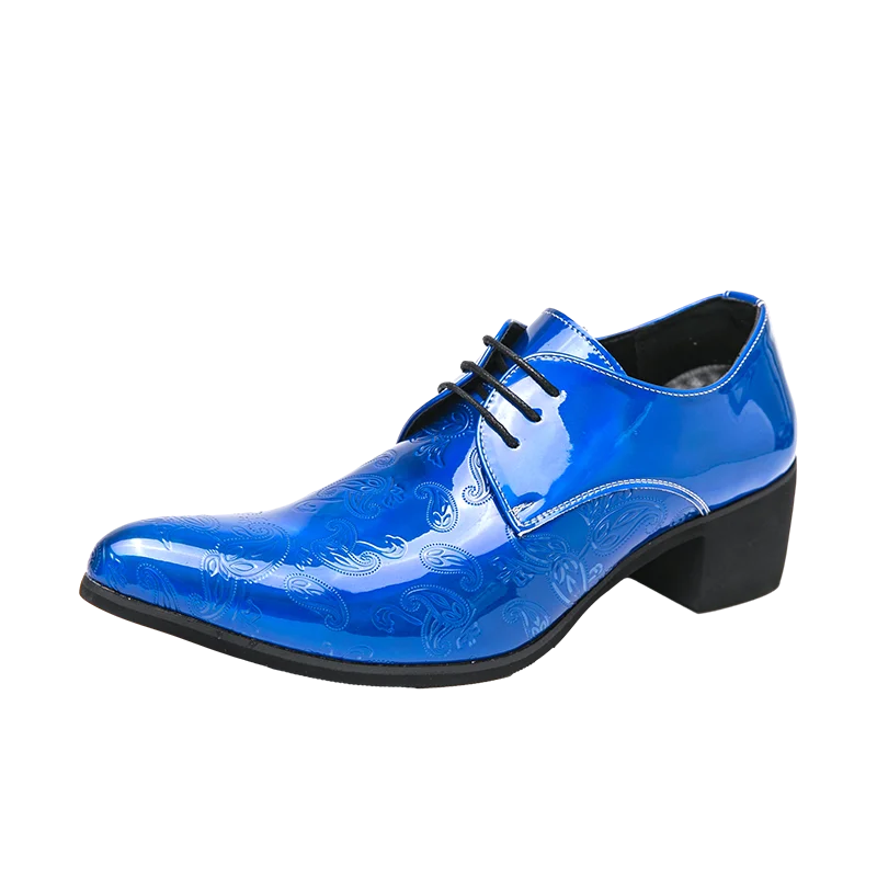 Men’s Gold Chelsea Dress Shoes - Pointed Toe Trendy Formal Party Shoes Size 38-46