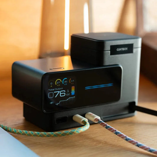 CUKTECH No.15 140W 6-in-1 GaN Desktop Charger - Multi-Device Fast Charging Power Station for Computers & Phones