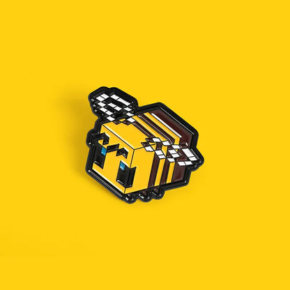 Geometry Bee Brooch – Unique Designer Metal Pin & Badge for Women’s Clothing & Accessories