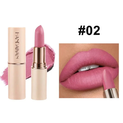 Deep Red Matte Lipstick – 8 Colors, Waterproof, Non-Stick Cup, Velvet Lip Balm, Dark Red Lipsticks for Easy Application