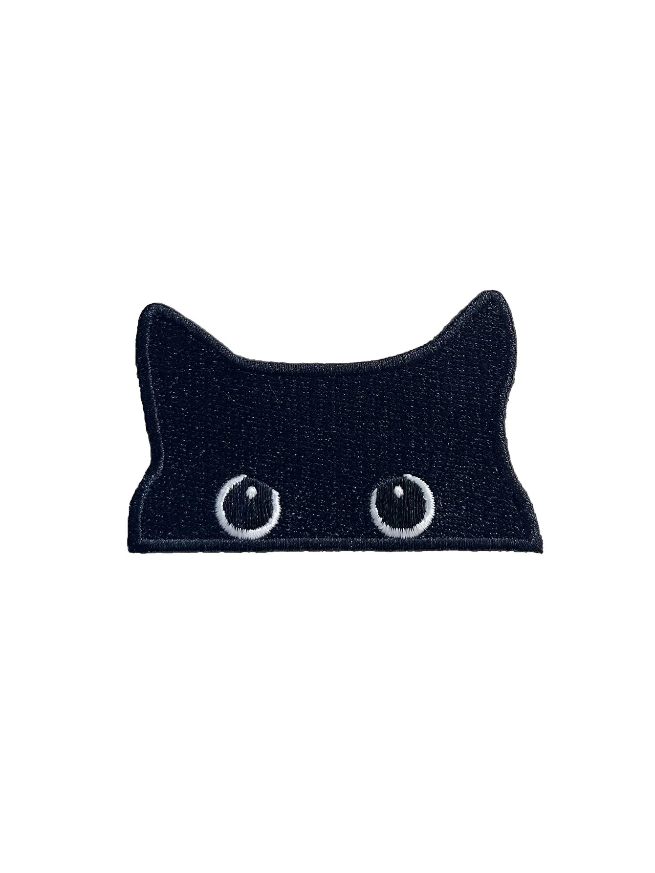 2PCS Embroidered Black Cat Iron-On Patch – Cute Design for Clothing, Jeans & Jacket Decoration