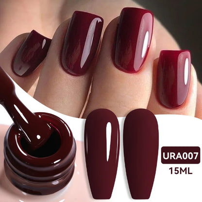 UR SUGAR 15ml Jelly Milky White Gel Polish – Translucent UV Soak Off Nail Art Varnish Semi-Permanent Fashion Nail Color