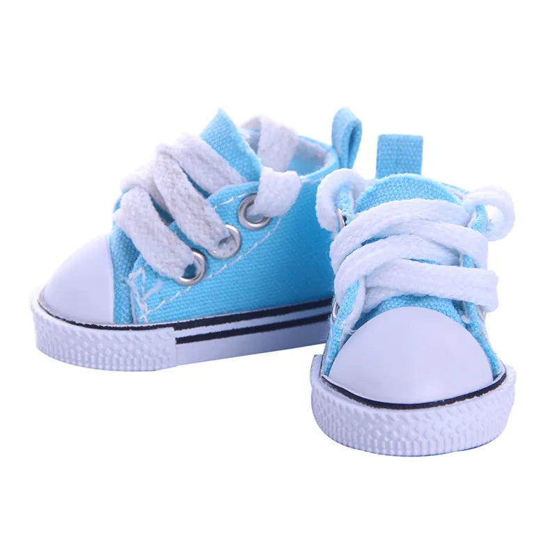5CM Doll Snow Boots – Pop Plush Canvas Shoes for 14.5" Dolls, 32-36CM Paola Reina & 20CM Cotton Dolls Accessories