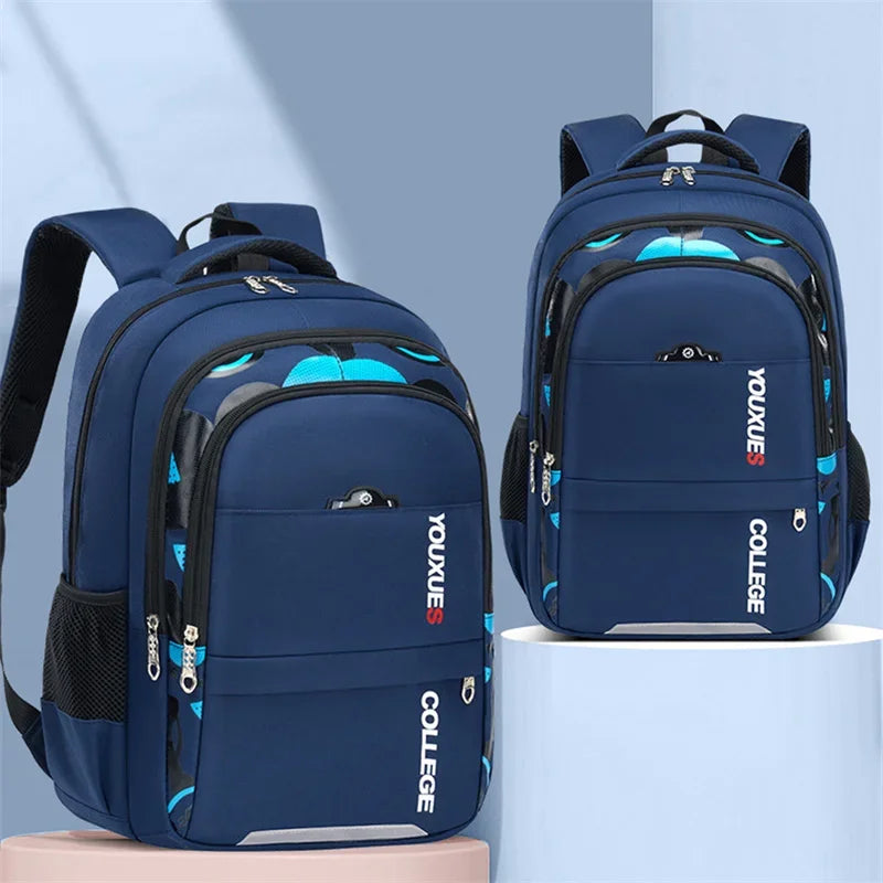 2024 New Kids School Backpack - Waterproof Book Bag for Boys, Durable Primary Schoolbag for Teenagers