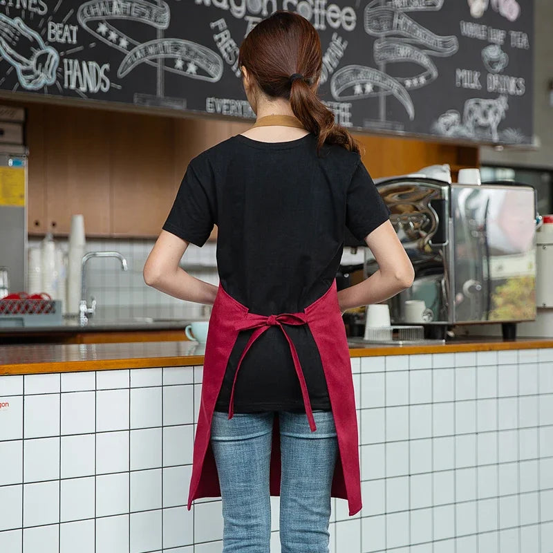 Waterproof Halter Apron – Unisex Kitchen Apron for Men & Women, Salon, Barbecue, Cleaning, Nail, and Roast Mandiles