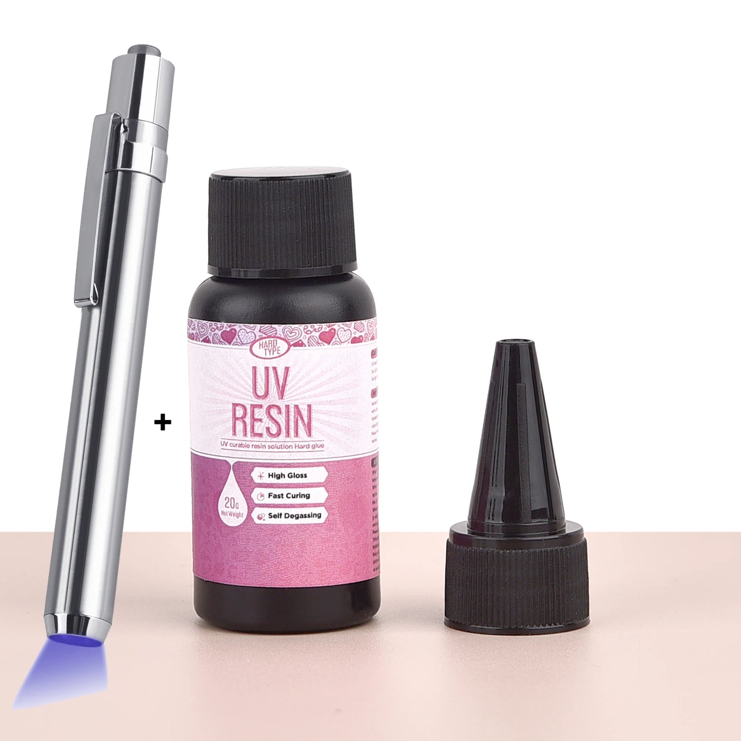 UV Epoxy Resin Glue - High Transparency Fast Drying Jewelry Making DIY Craft Adhesive 20g/50g/100g