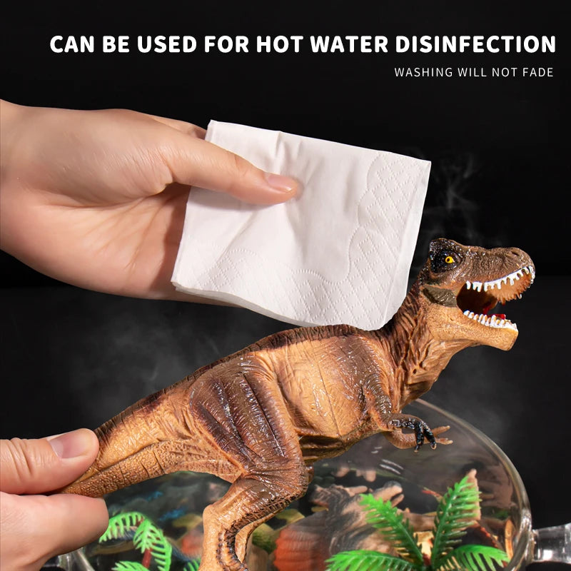 Simulation Dinosaur Toy for Kids - Jurassic T-Rex Action Figure PVC Model, World Animal Park Collectible Educational Toy Gift for Boys 3+ Years