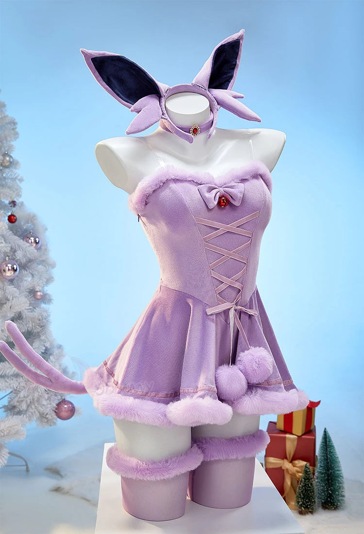 Anime Vaporeon Umbreon Sylveon Cosplay Costume - Sexy Cloak Dress Outfit for Women, Halloween & Christmas