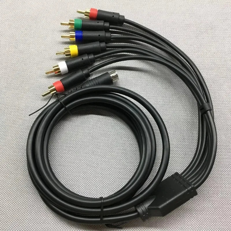 SEGA Saturn RGB/RGBS RCA Composite AV Cable – RGB+Sync Video Cord for PVM, BVM, NEC XM & UpScaler BNC Retro Gaming Display