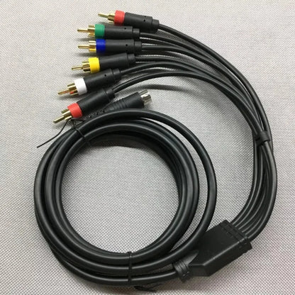 SEGA Saturn RGB/RGBS RCA Composite AV Cable – RGB+Sync Video Cord for PVM, BVM, NEC XM & UpScaler BNC Retro Gaming Display