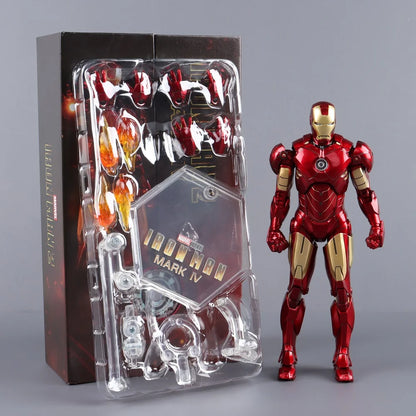 ZD Toys 7" Iron Man Action Figures – Joint Movable MK1 to MK50 Movie Collectible Dolls