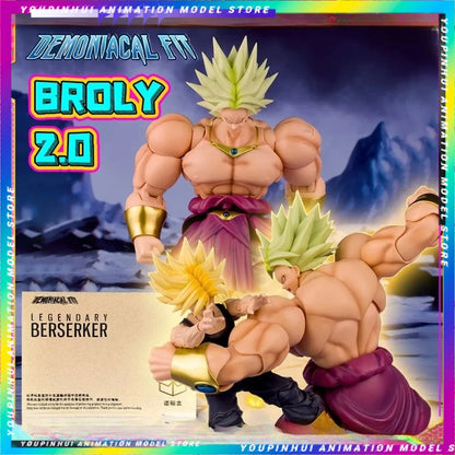 Demoniacal Fit Broly 2.0 Action Figure – Dragon Ball Legendary Berserker SHF Collectible Model Toy