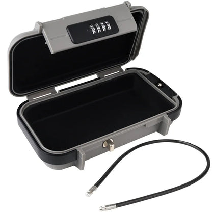Portable Travel Safe Lock Box – Waterproof Anti-Theft Gym & Beach Box with Combination Lock and Removable Chain