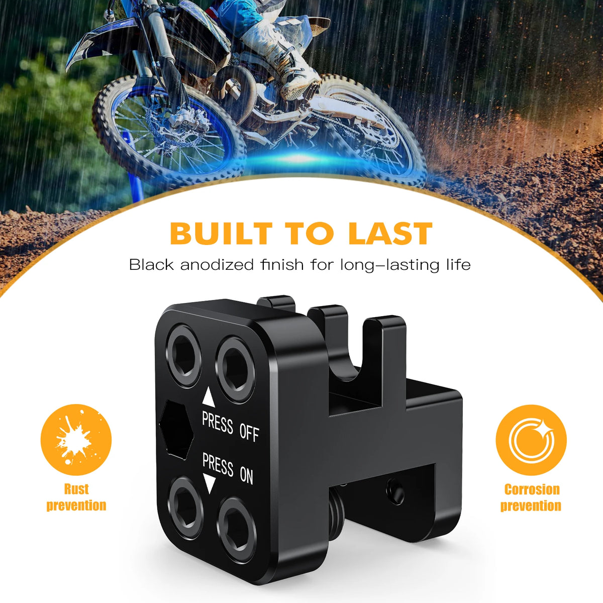 Universal Motorcycle Chain Alignment Tool - 520/525/530 Chain Press and Side Plate Tool for ATV Dirt Bikes