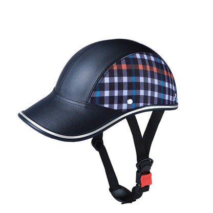 New Baseball Helmet Motorcycle Half Cap - Classic Bike & Scooter Helmet for Men & Women, Anti-UV Safety Hard Hat for Mountain Cycling