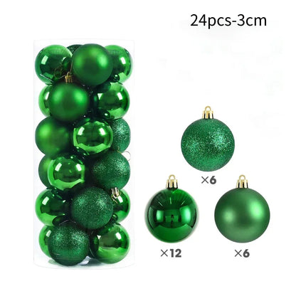 50PCS Christmas Tree Ornaments – Hanging Balls Baubles for Xmas 2025 Home Decor & 2026 New Year Gifts