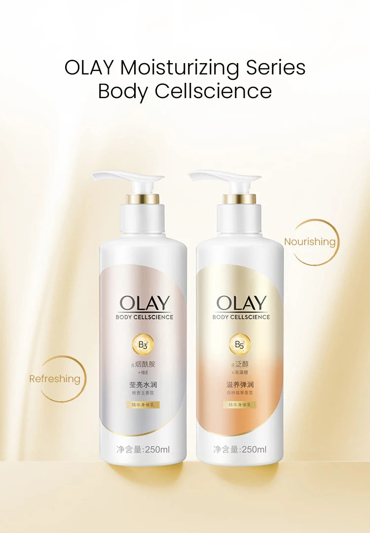 OLAY Body Lotion B3+ Niacinamide – Nourishing, Hydrating, Firming & Brightening Body Cream, Olay Body Cellscience