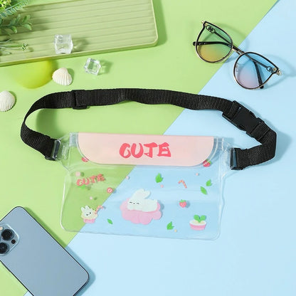 Waterproof Phone Waist Bag - 3-Layer Sealed Touch Screen Dry Bag for Swimming, Drifting & Diving