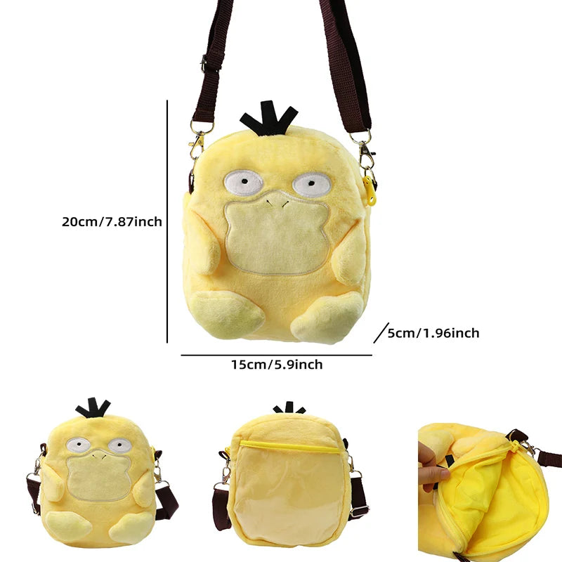 Pokemon Plush Backpack – Gengar, Mimikyu, Snorlax, Rowlet, Lucario & Charmander Anime Shoulder Bag Dolls