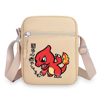 Pokemon Pikachu Cartoon Shoulder Bag – Large Crossbody Messenger Bag for Boys & Girls School Handbag