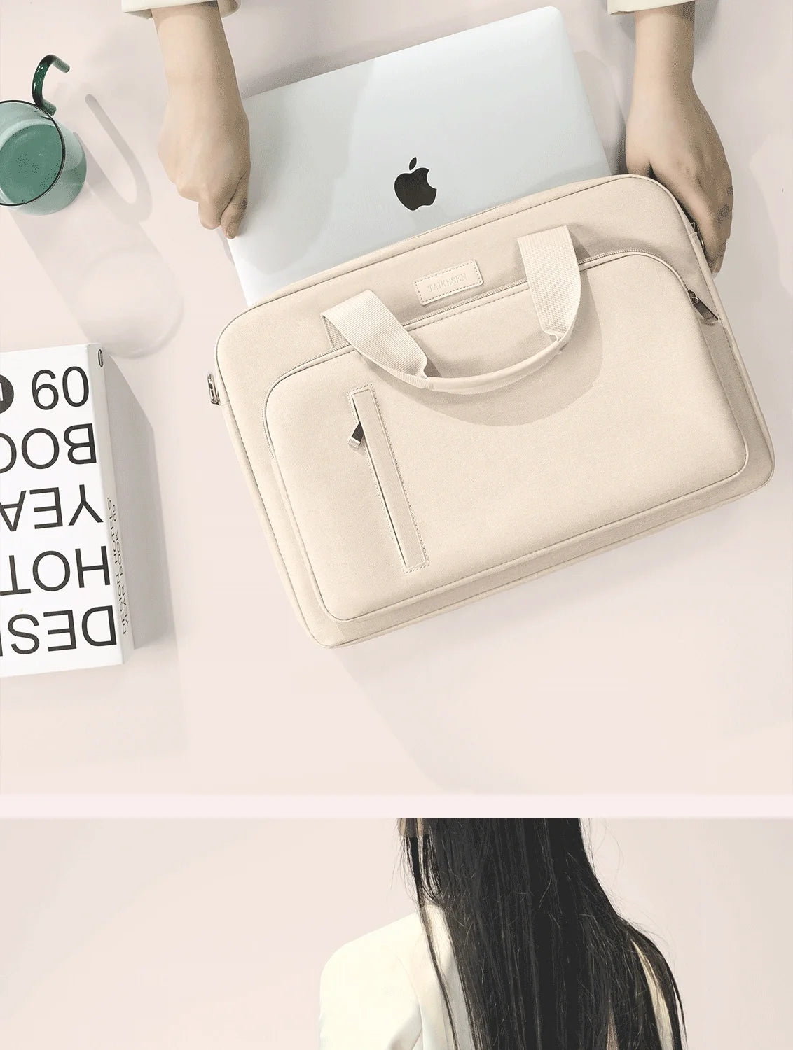 Waterproof Laptop Bag Case – 13.3” to 17.3” Notebook Shoulder & Handbag for MacBook Air/Pro