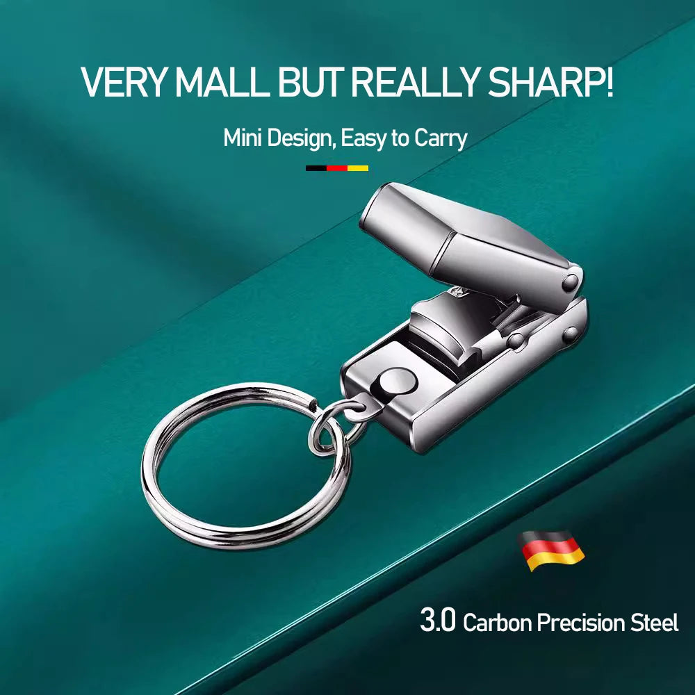 Portable Nail Clippers & Scissors – Collapsible Stainless Steel Fingernail Cutter Manicure Tools