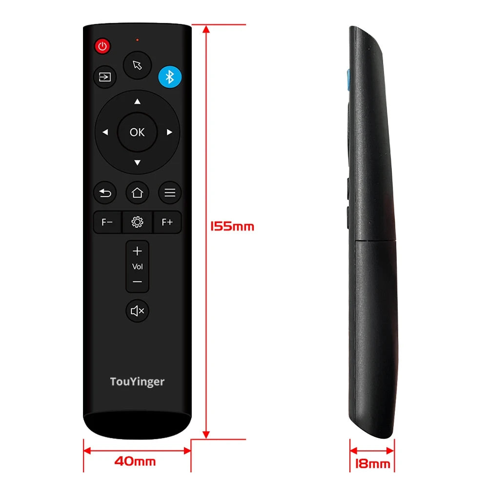 Touyinger 2.4G Bluetooth Projector Remote Control - Wireless Replacement Remote for Q12W Pro Q11W Q10W Plus H6 Pro