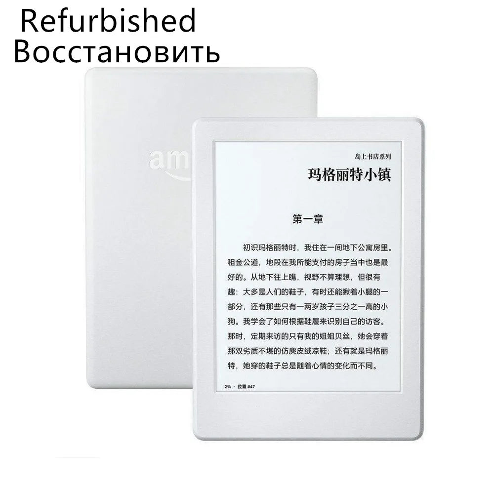 Original Kindle 8th Gen Used eBook Reader – 6" E-Ink Touchscreen WiFi eReader, Better Than Kobo SY69J