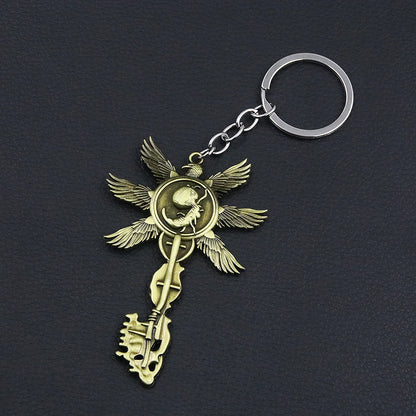 Six-Winged Unborn Metal Keychain - Game Village Inspired Alloy Pendant Keyring & Collectible Gift