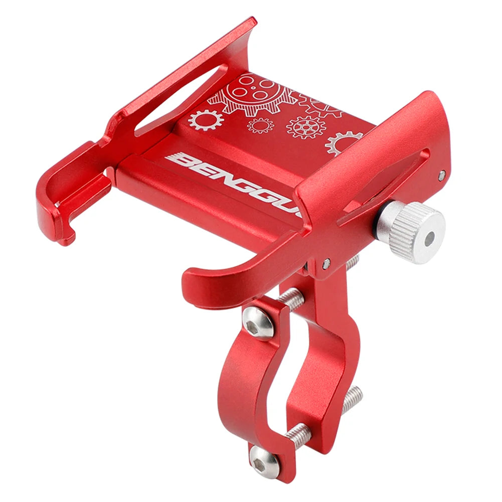 360° Rotatable Aluminum Alloy Bicycle & Motorcycle Phone Holder – MTB Bike GPS Handlebar Mount Stand