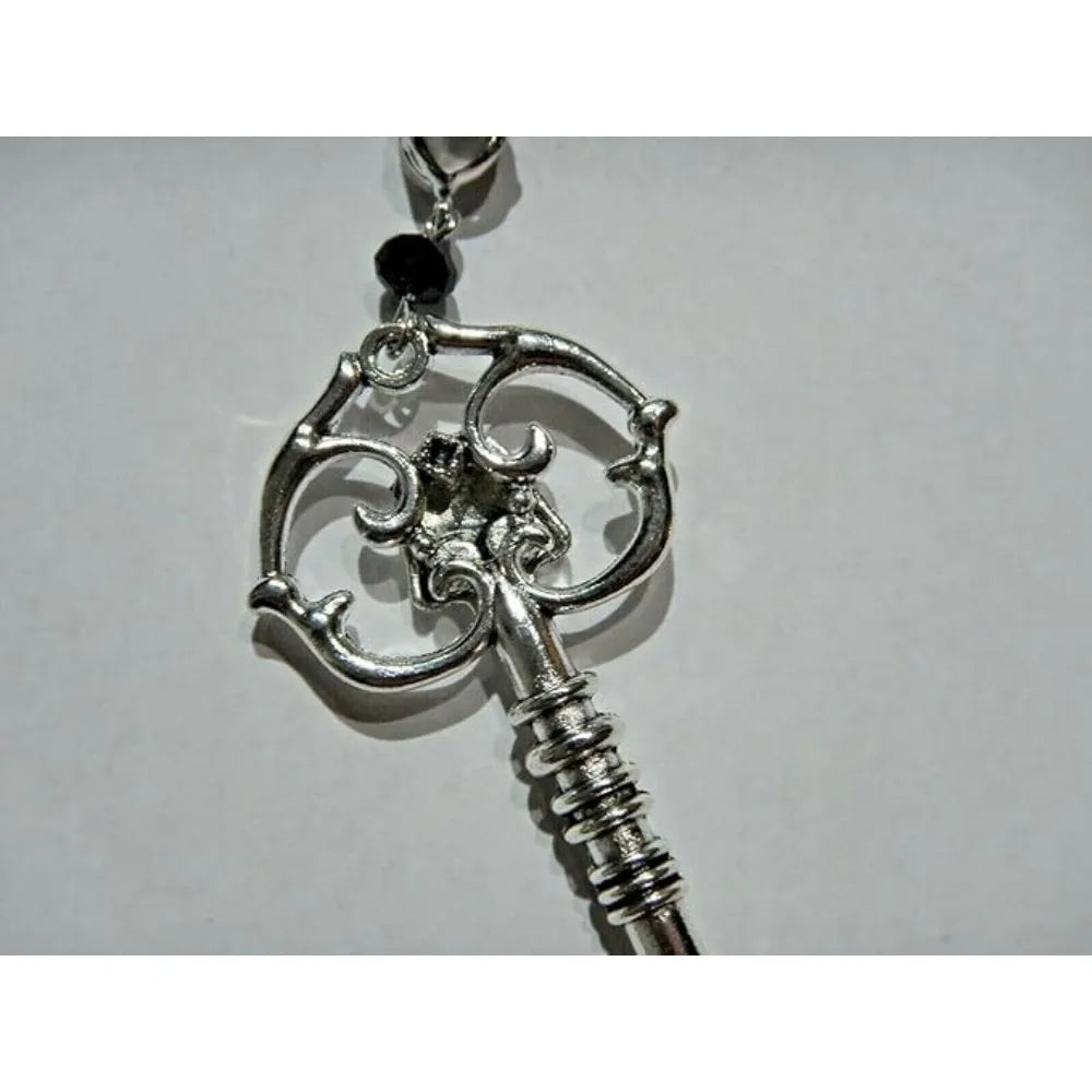 Gothic Skull Lover Key Necklace - Dark Punk Personalized Collar Jewelry Gift