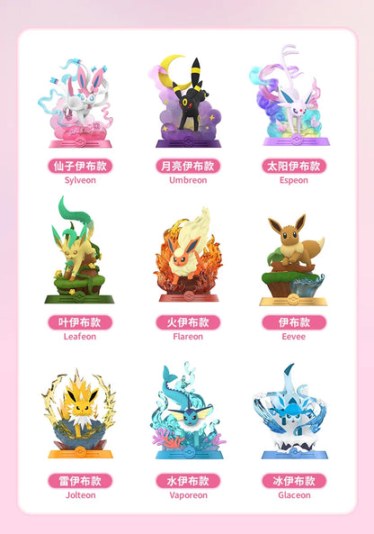 Anime Pokémon Funism Adventure Eevee Family Blind Box – Jolteon & Sylveon Action Figure Toy Gift
