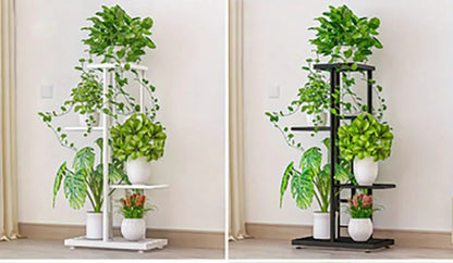Cordlal Iron Plant Stand 6/7/8-Layer Flower Pot Holder Rack Organizer for Home Garden Decor