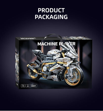 TOYLINX Alloy Motorcycle Building Blocks 2045PCS | Racing Model Toy for Kids & Gift Decoration