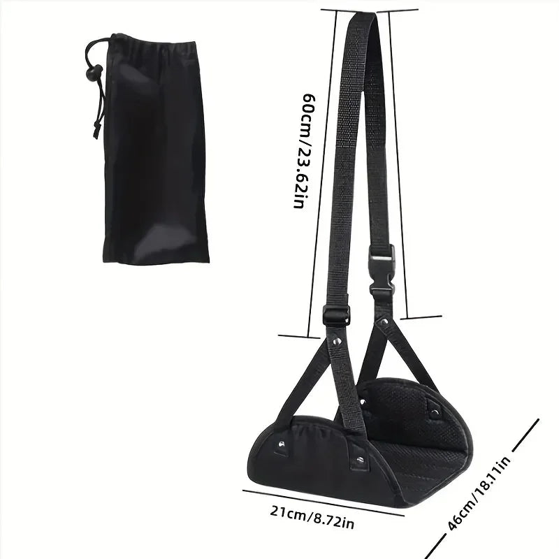 High Quality Foam Airplane Footrest - Portable Travel Footrest with Adjustable Height, Carry-On Foot Rest for Comfortable Flying