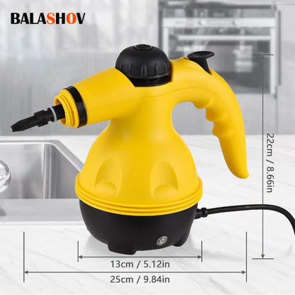Handheld Electric Steam Cleaner – High Temperature Sterilization for Air Conditioning, Kitchen Hood & Car Cleaning, EU/US Plug