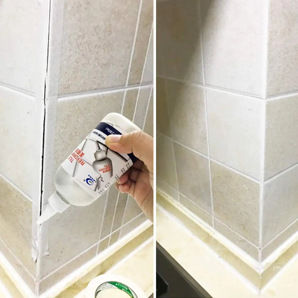 280ml Waterproof Tile Grout Repair Filler - Tile Joint Renewing Sealant in Multiple Colors