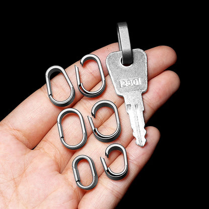 Luxury Titanium Key Ring Quickdraw — Lightweight EDC Carabiner Keychain for Men & Women