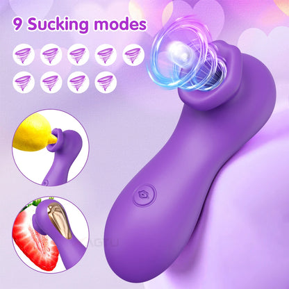 Mini Clitoral Suction Vibrator - Compact Rechargeable Intimate Massager for Adults, Clitoral & Nipple Stimulation