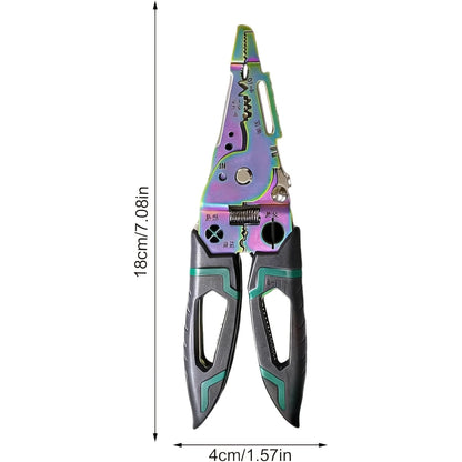 Steel Wire Stripper Pliers - Durable Cutting & Holding Tool with Ergonomic Grip for Reduced Hand Fatigue