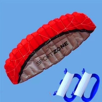 Beginner Dual Line Power Kite - Parafoil Parachute Stunt Kite for Adults and Kitesurf Sports