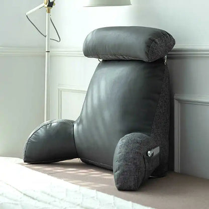 Triangle Reading Pillow – Cooling Latex Wedge Cushion, Removable & Washable Backrest for Sofa & Bed