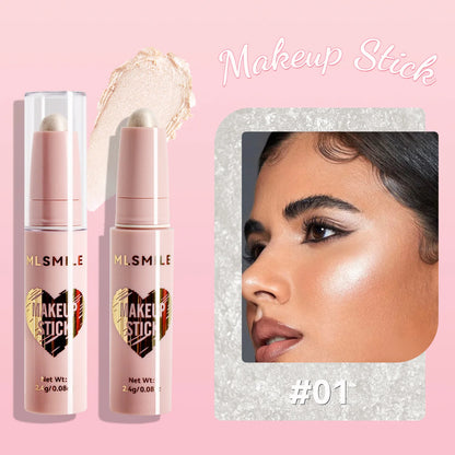 MLSMILE 8-Color High Gloss Pearl Contouring Stick – Face Brightening & 3D Shadow Sculpting Pen